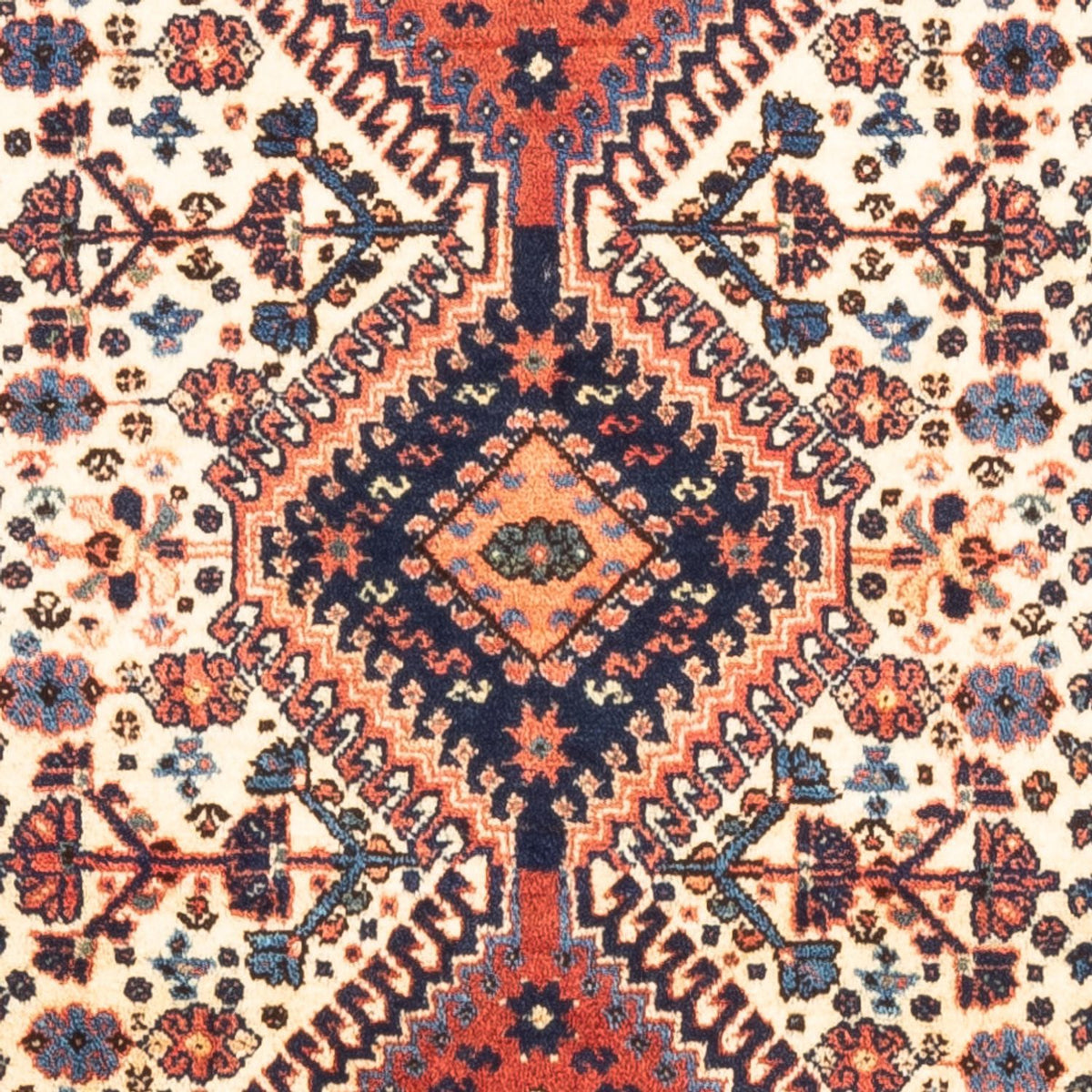 Perski dywan - Nomadyczny - 128 x 82 cm - kremowy