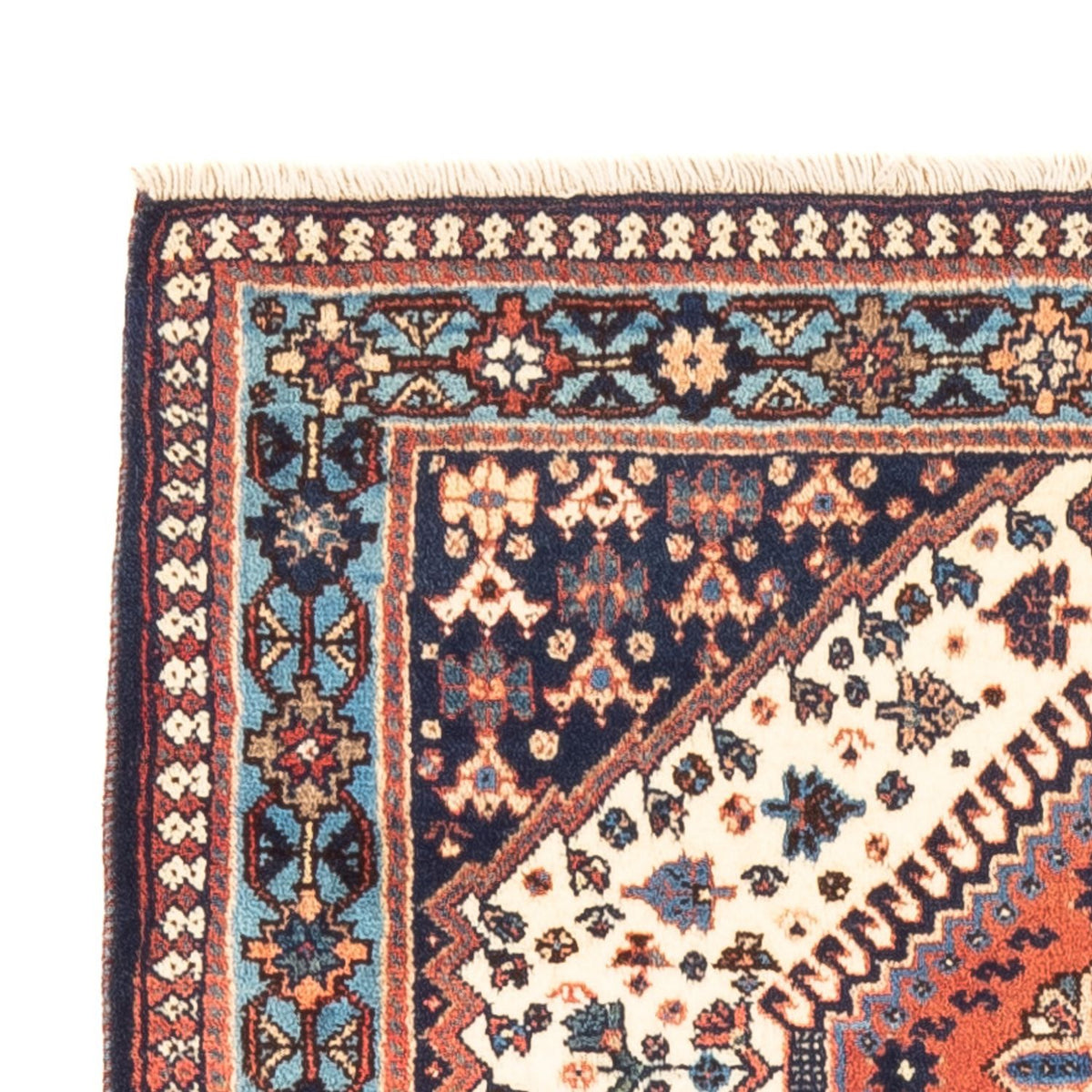 Perski dywan - Nomadyczny - 128 x 82 cm - kremowy