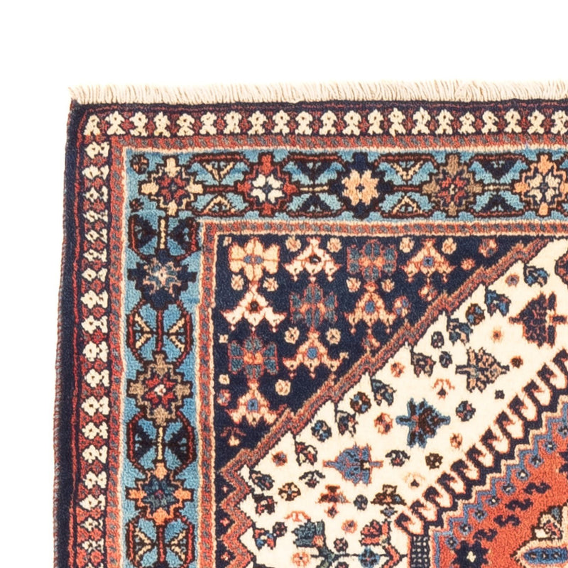 Perski dywan - Nomadyczny - 128 x 82 cm - kremowy