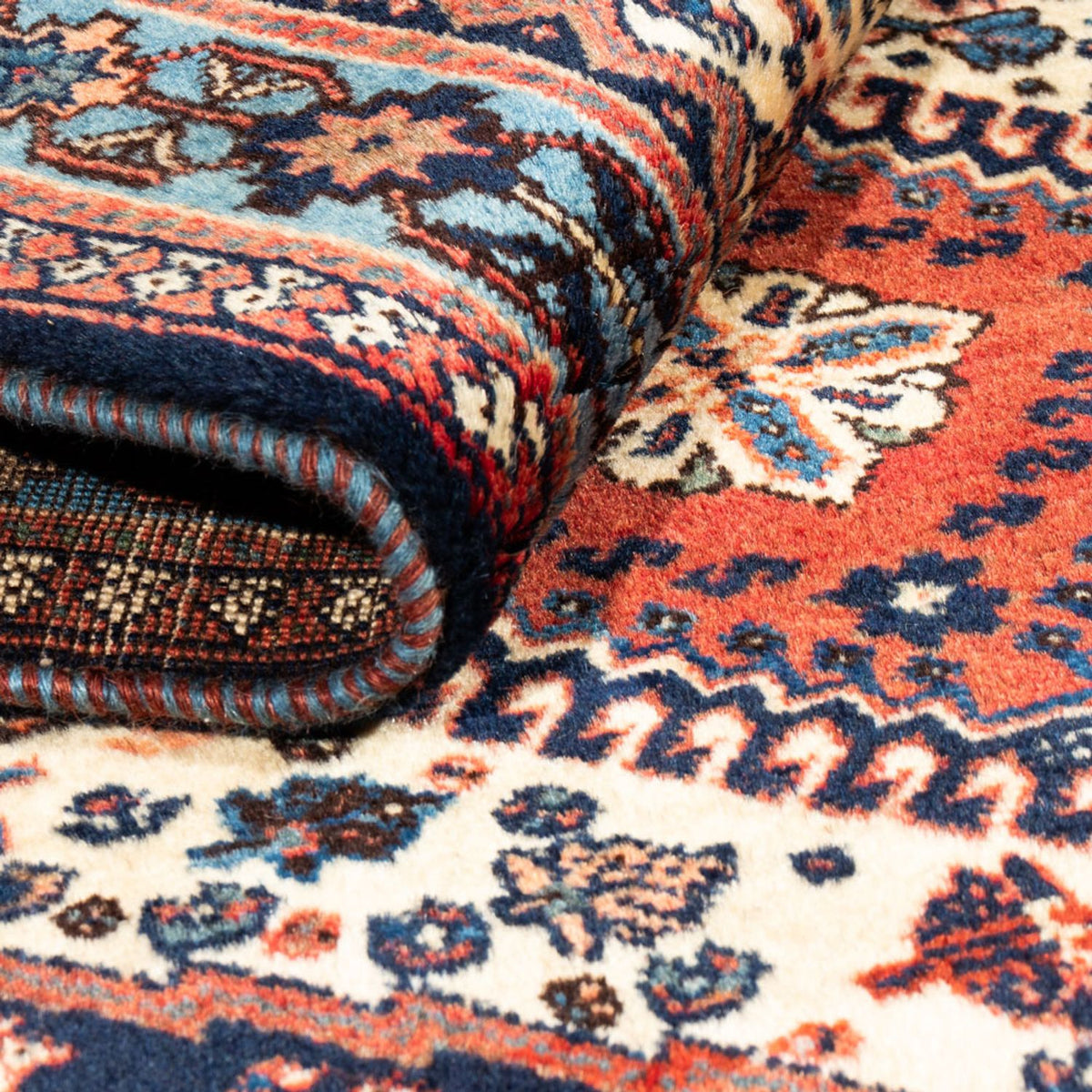 Perski dywan - Nomadyczny - 128 x 82 cm - kremowy