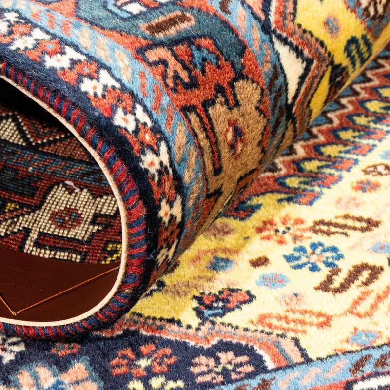 Perski dywan - Nomadyczny - 126 x 80 cm - żółty