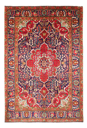 Dywan perski - Tabriz - 300 x 206 cm - ciemnoniebieski