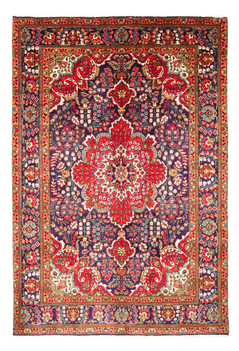 Dywan perski - Tabriz - 300 x 206 cm - ciemnoniebieski