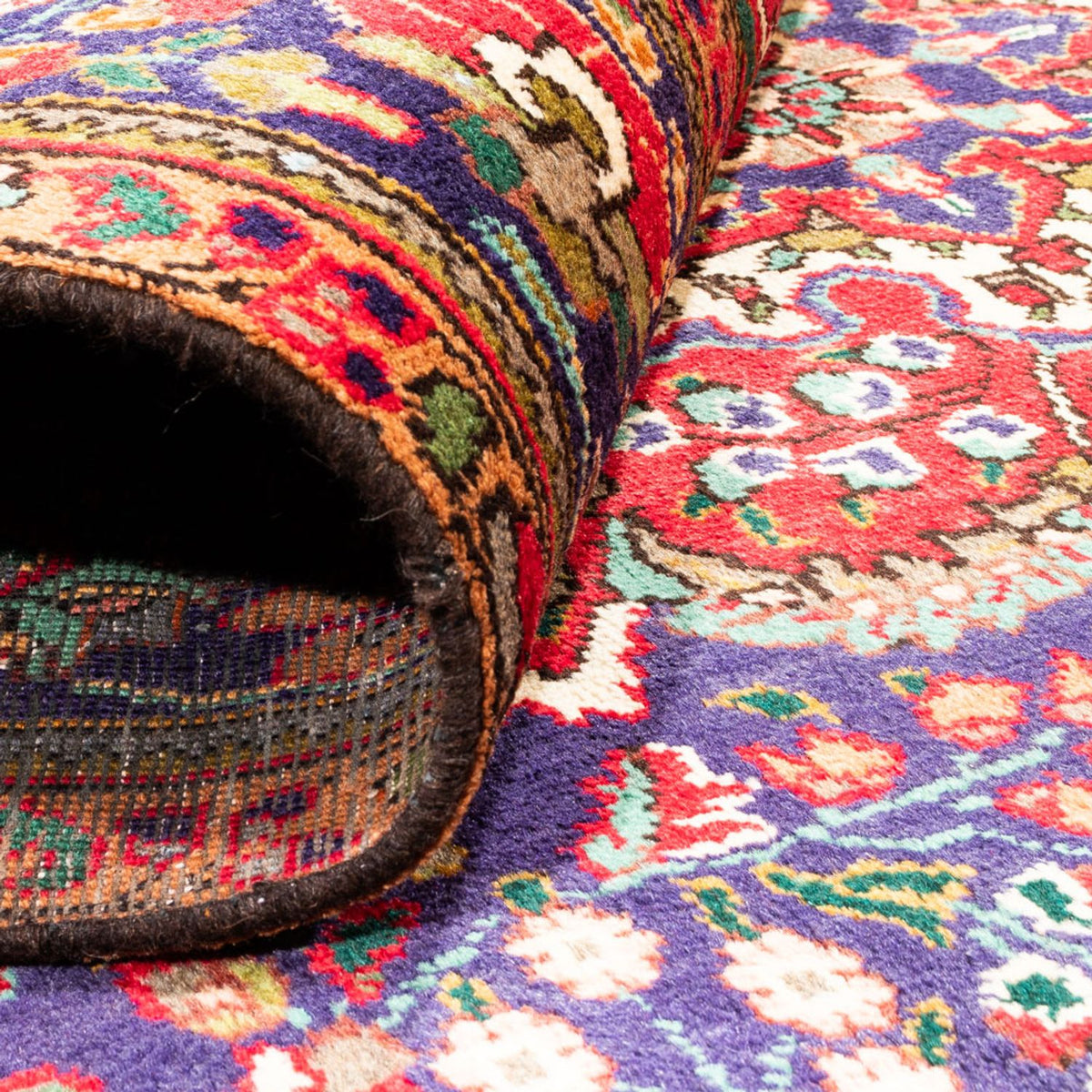 Dywan perski - Tabriz - 300 x 206 cm - ciemnoniebieski