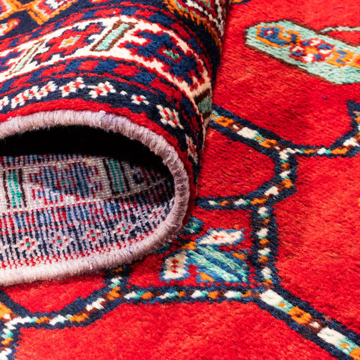 Perski dywan - Nomadyczny - 307 x 230 cm - czerwony