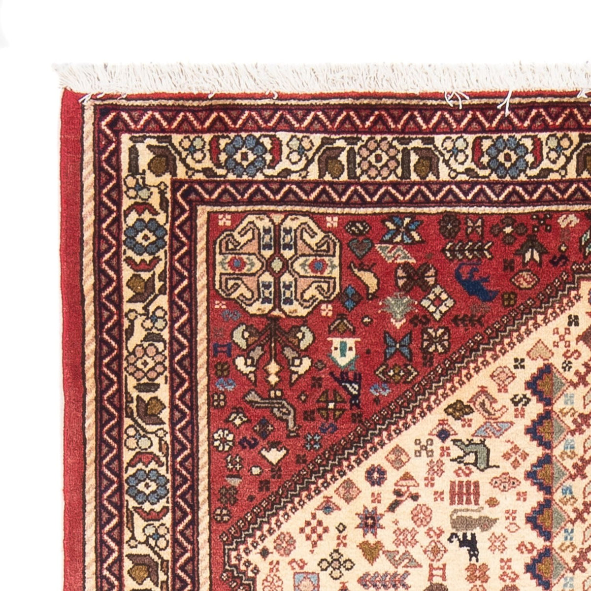 Perski dywan - Nomadyczny - 145 x 105 cm - kremowy