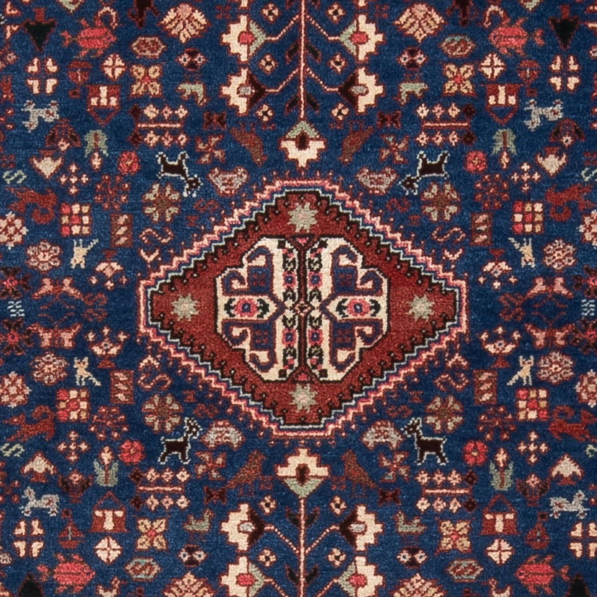 Perski dywan - Nomadyczny - 150 x 102 cm - niebieski