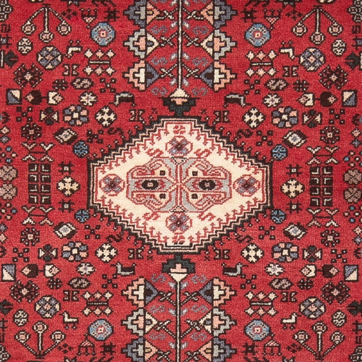 Perski dywan - Nomadyczny - 155 x 105 cm - czerwony