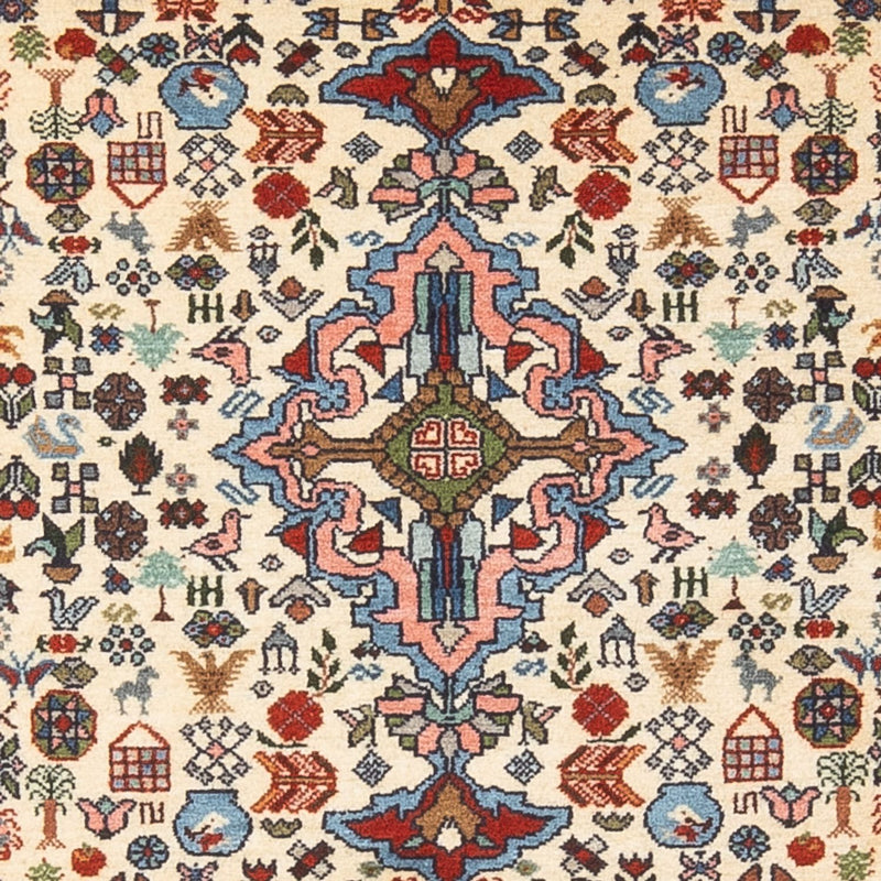 Perski dywan - Nomadyczny - 156 x 97 cm - kremowy