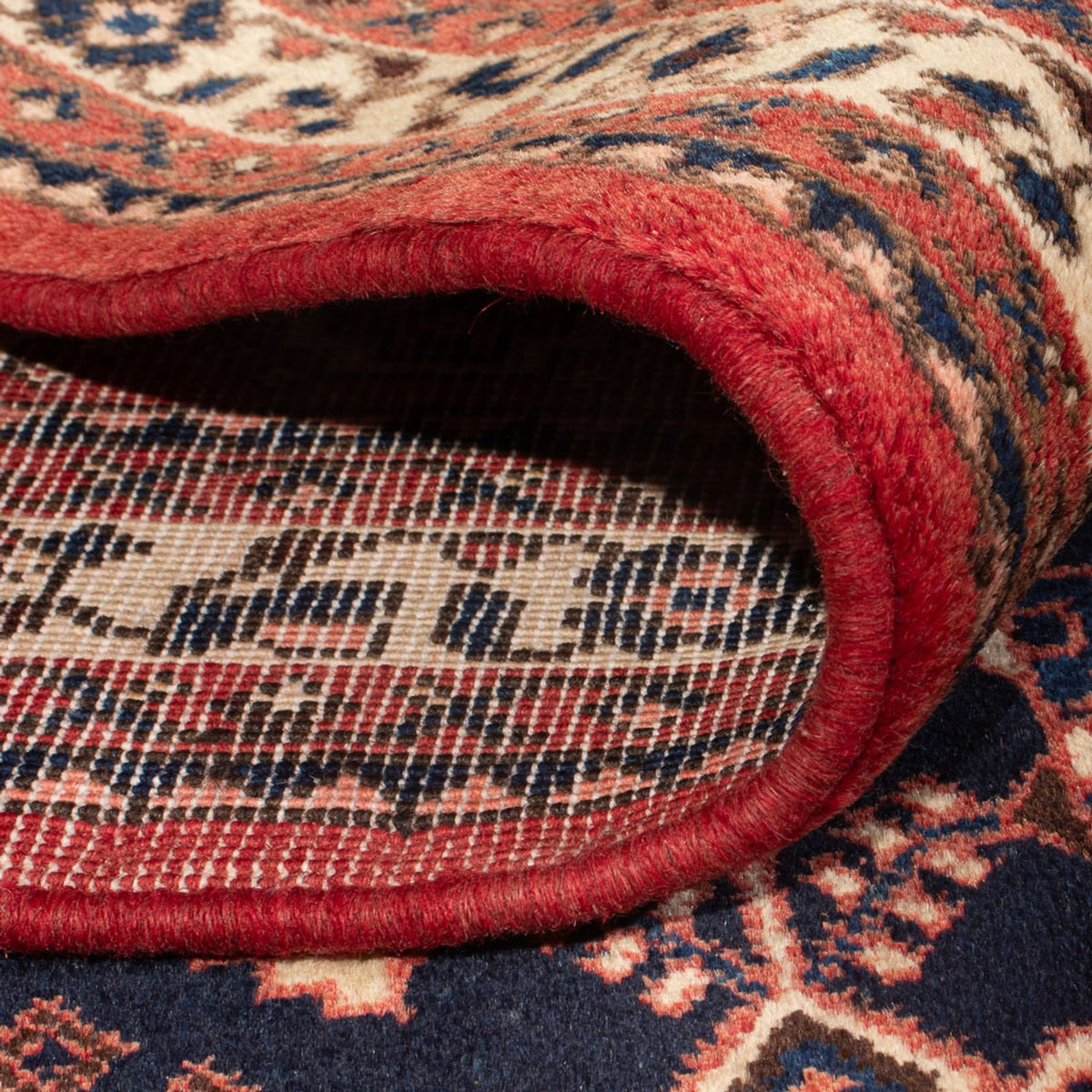 Perski dywan - Nomadyczny - 152 x 104 cm - ciemnoniebieski