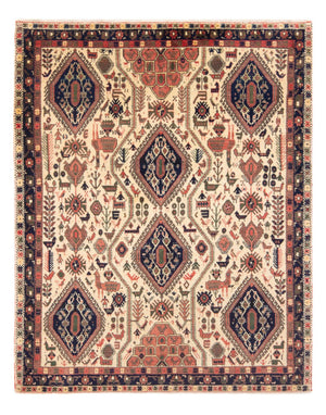 Perski dywan - Nomadyczny - 178 x 140 cm - kremowy