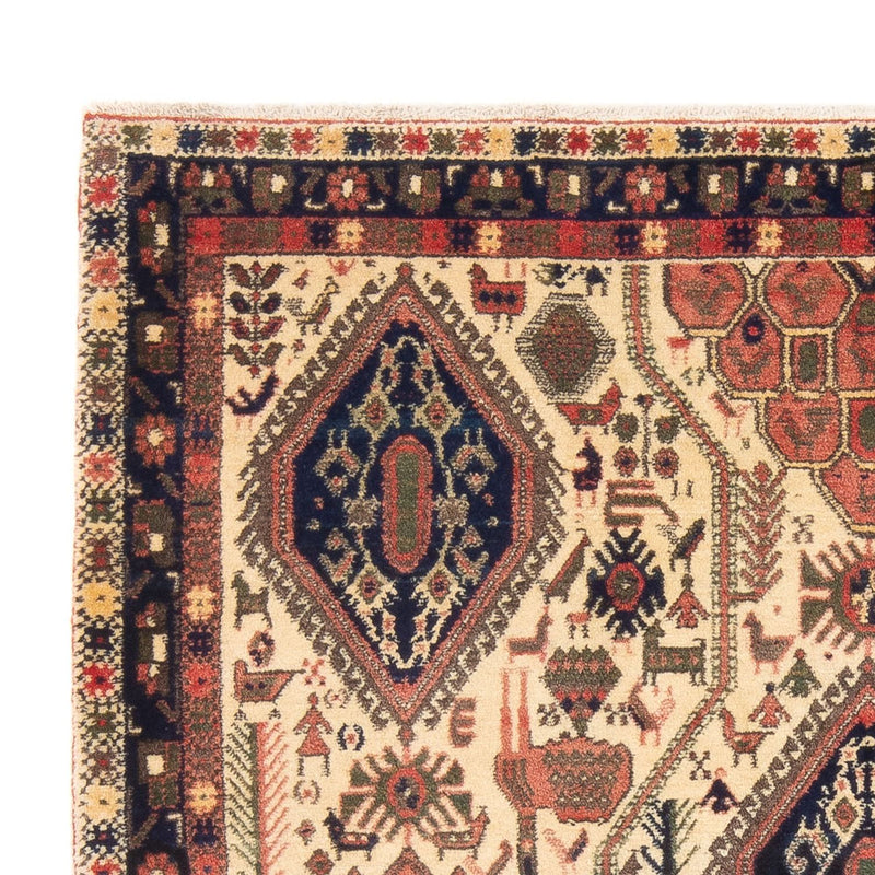 Perski dywan - Nomadyczny - 178 x 140 cm - kremowy