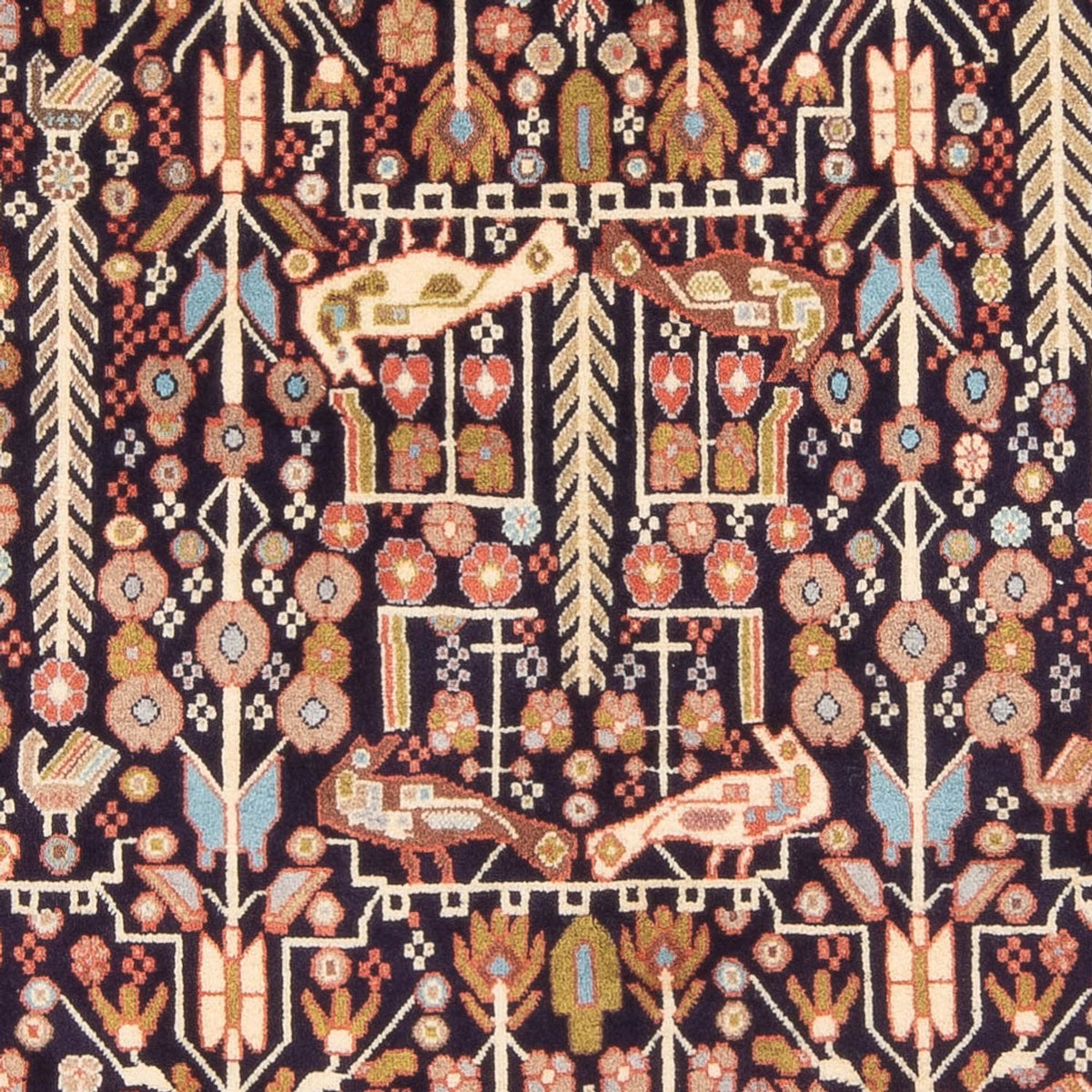 Perski dywan - Nomadyczny - 200 x 154 cm - ciemnoniebieski