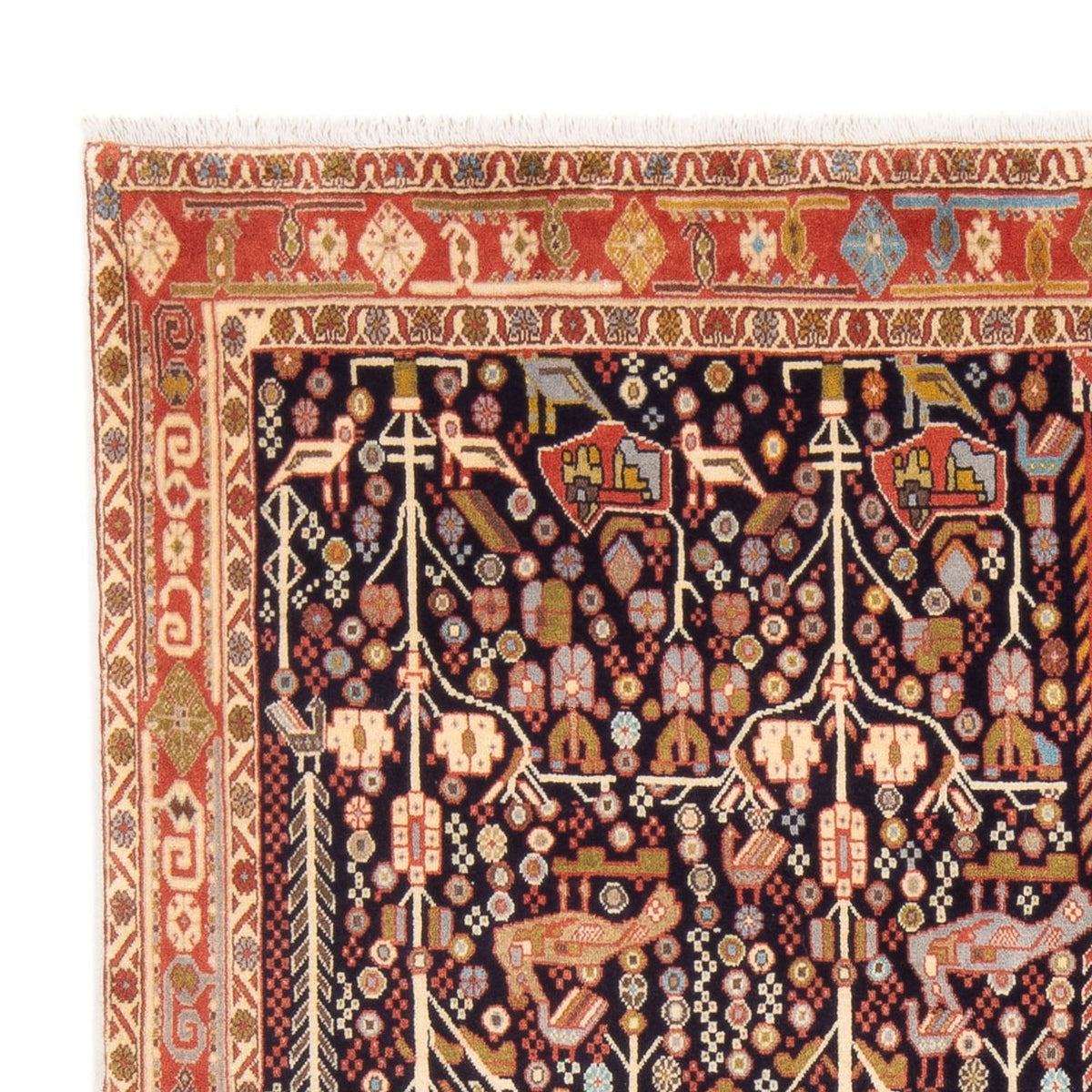 Perski dywan - Nomadyczny - 200 x 154 cm - ciemnoniebieski