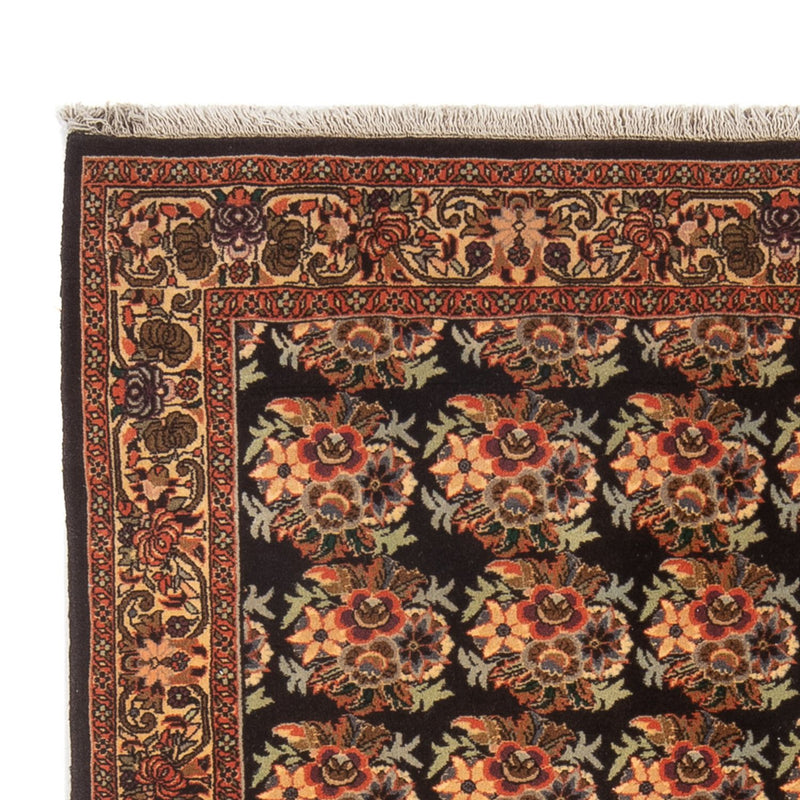 Biegacz Dywan perski - Bijar - 222 x 128 cm - ciemnoniebieski