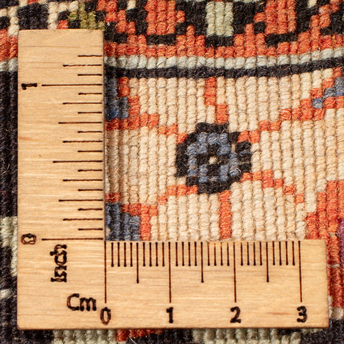 Biegacz Dywan perski - Bijar - 222 x 128 cm - ciemnoniebieski