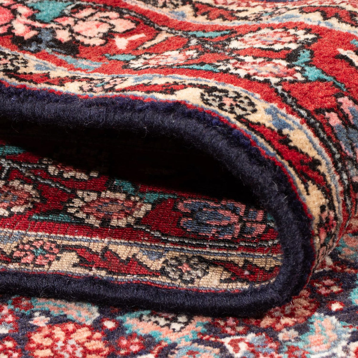 Dywan perski - Bijar - 168 x 115 cm - ciemnoniebieski