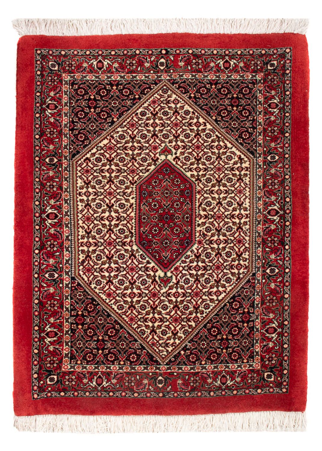 Perski dywan - Bijar - Royal - 90 x 77 cm - kremowy