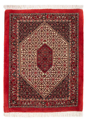 Perski dywan - Bijar - Royal - 90 x 77 cm - kremowy