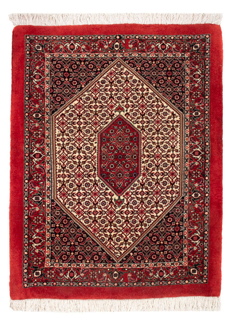 Perski dywan - Bijar - Royal - 90 x 77 cm - kremowy