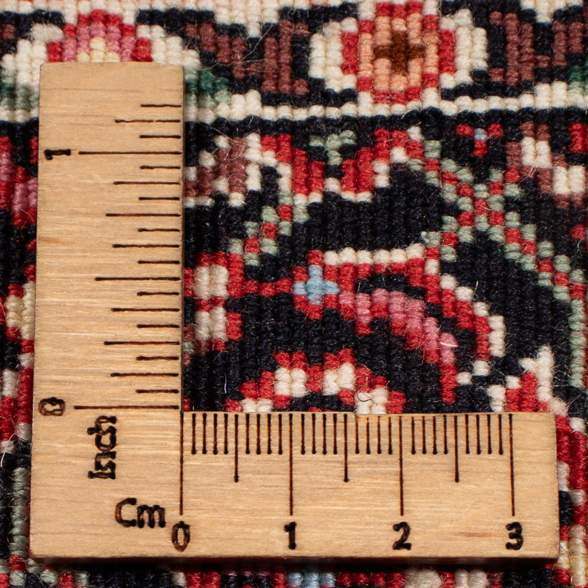 Perski dywan - Bijar - Royal - 90 x 77 cm - kremowy