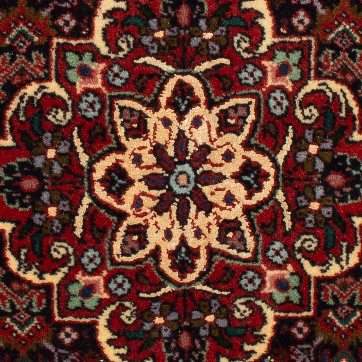 Perski dywan - Bijar - Royal - 71 x 46 cm - ciemnoniebieski