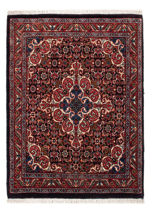 Perski dywan - Bijar - Royal - 73 x 53 cm - ciemnoniebieski