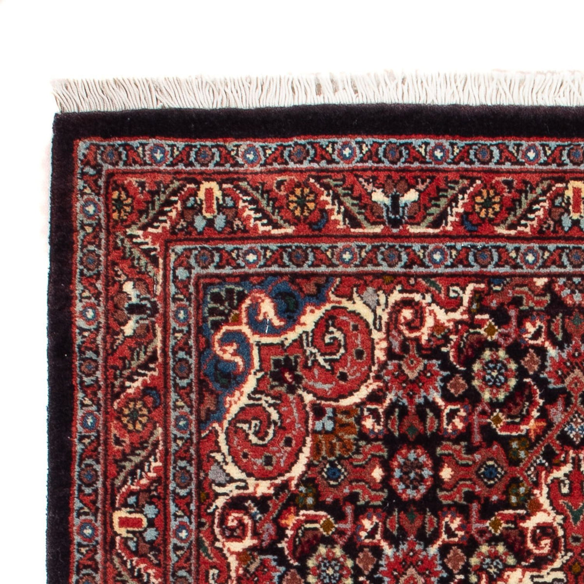 Perski dywan - Bijar - Royal - 73 x 53 cm - ciemnoniebieski