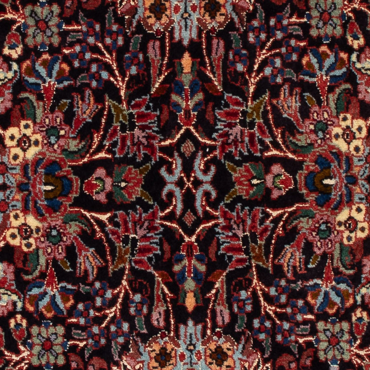 Perski dywan - Bijar - Royal - 117 x 60 cm - ciemnoniebieski