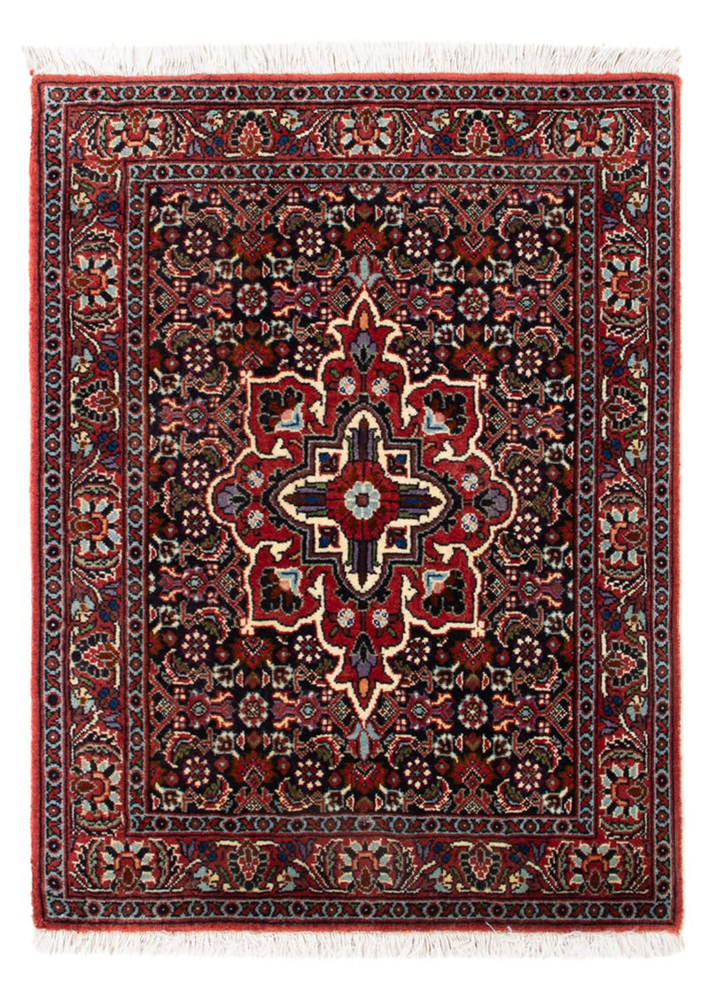 Perski dywan - Bijar - Royal - 70 x 50 cm - ciemnoniebieski