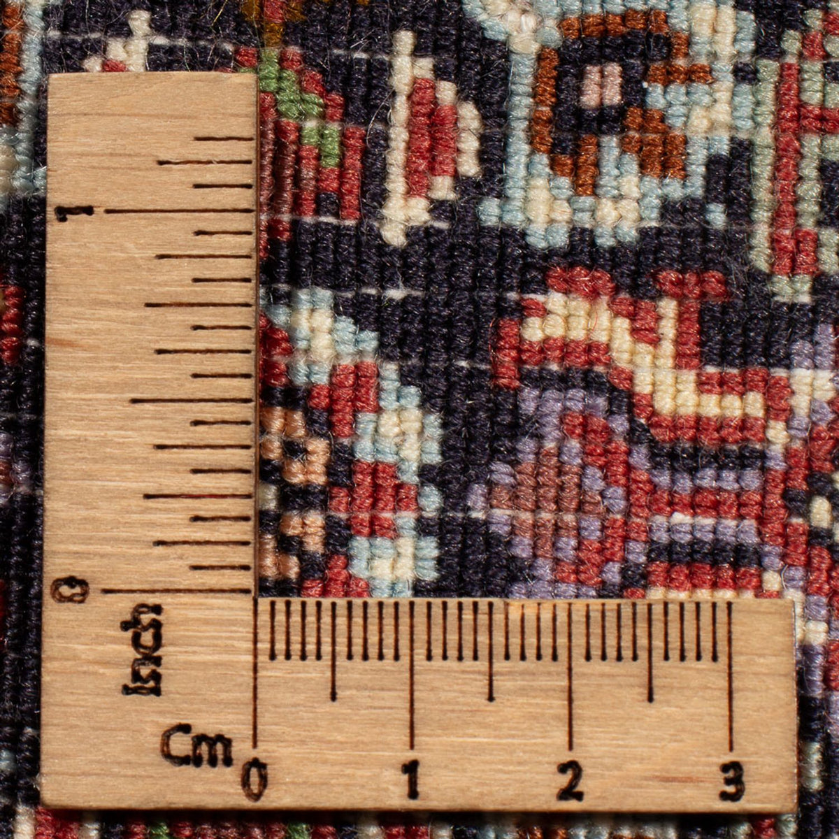 Perski dywan - Bijar - Royal - 70 x 50 cm - ciemnoniebieski