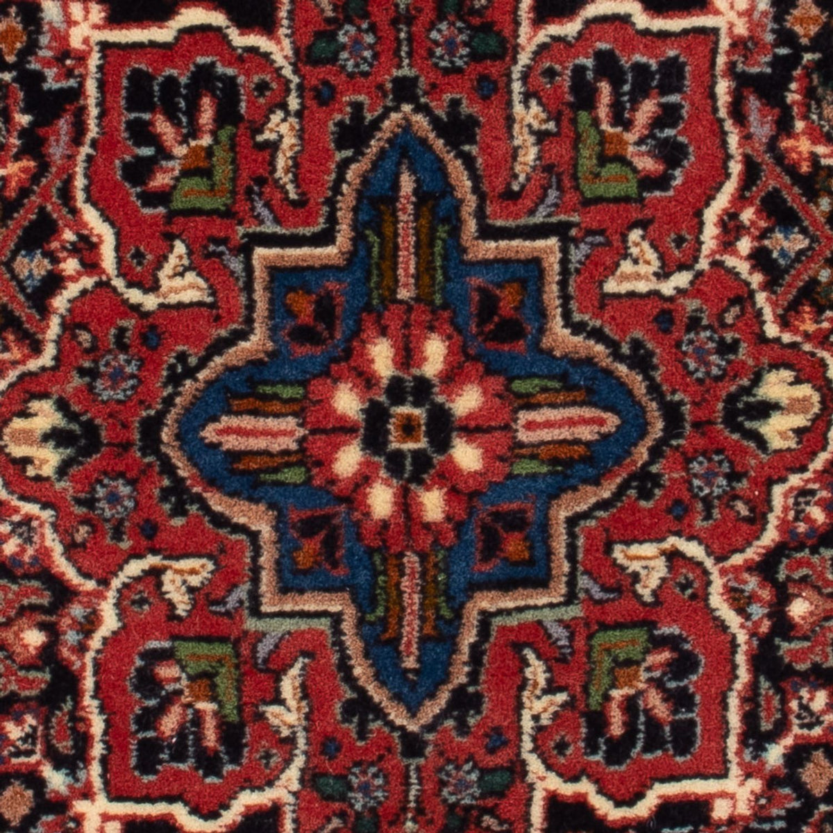 Perski dywan - Bijar - Royal - 72 x 50 cm - ciemnoniebieski