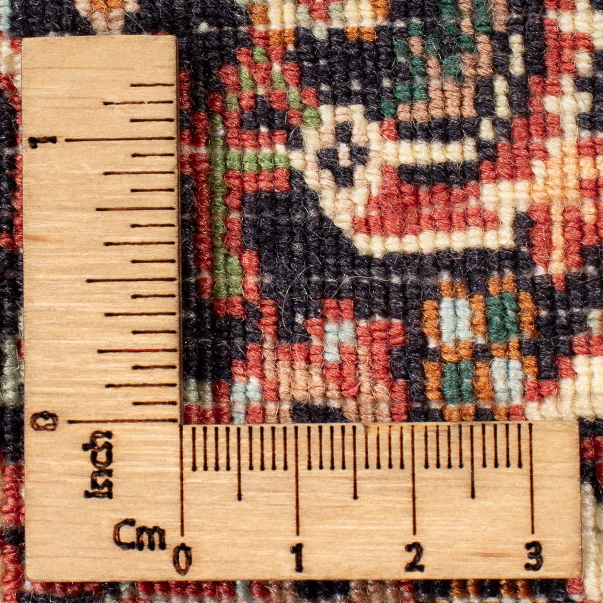 Perski dywan - Bijar - Royal - 72 x 50 cm - ciemnoniebieski