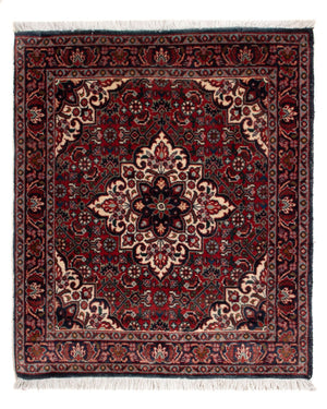 Perski dywan - Bijar - Royal - 65 x 52 cm - czerwony
