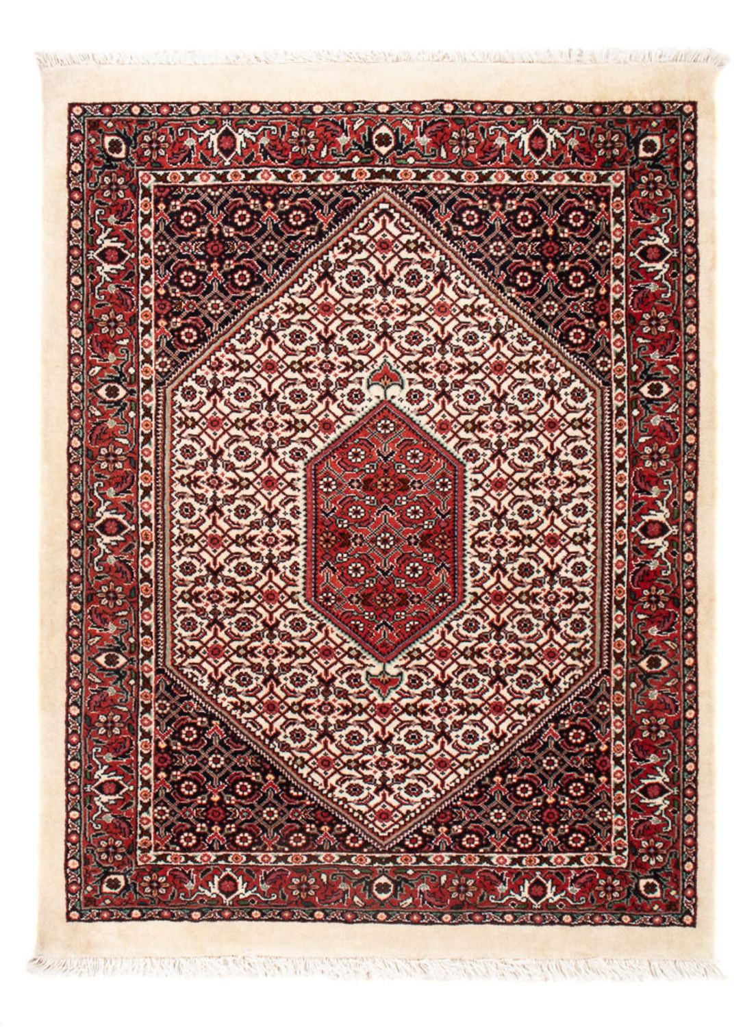 Perski dywan - Bijar - Royal - 90 x 70 cm - beżowy