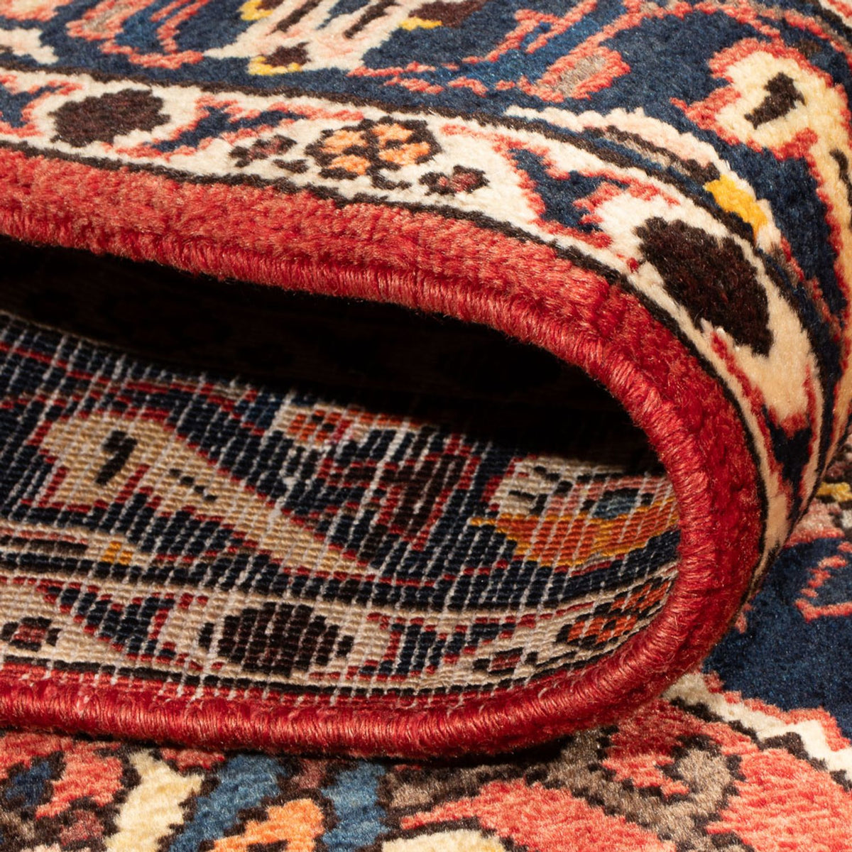 Perski dywan - Nomadyczny - 208 x 135 cm - czerwony