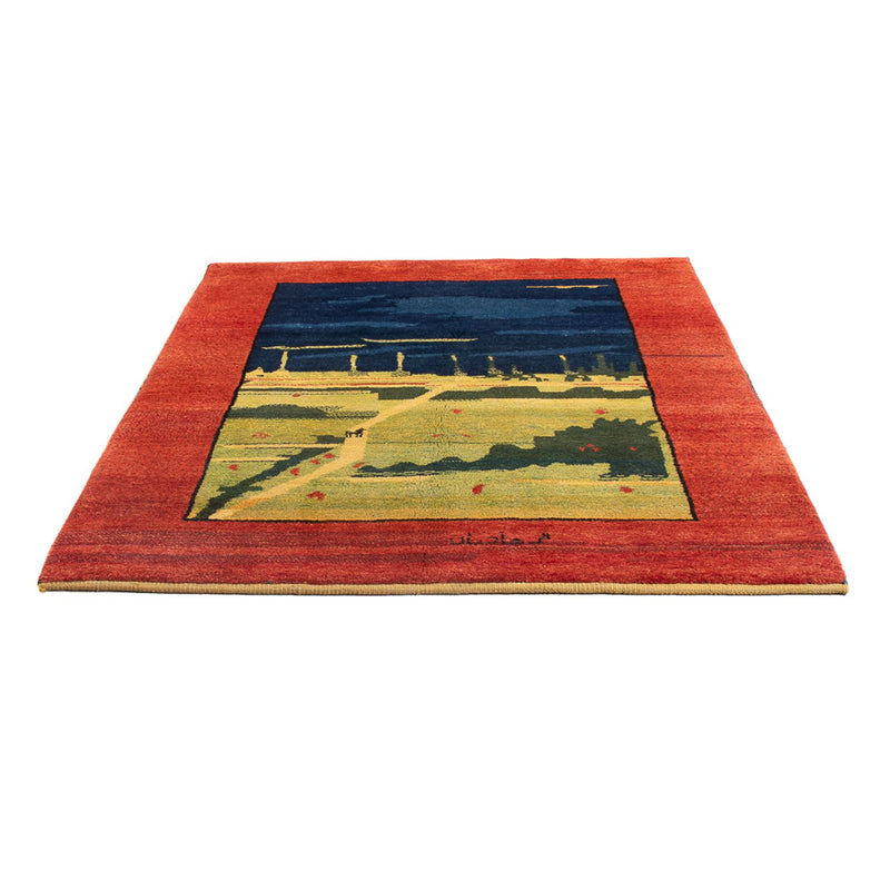 Dywan Gabbeh - perski - 180 x 140 cm - wielokolorowy