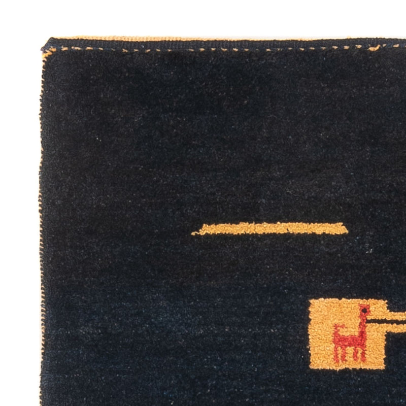 Dywan Gabbeh - perski - 113 x 85 cm - wielokolorowy