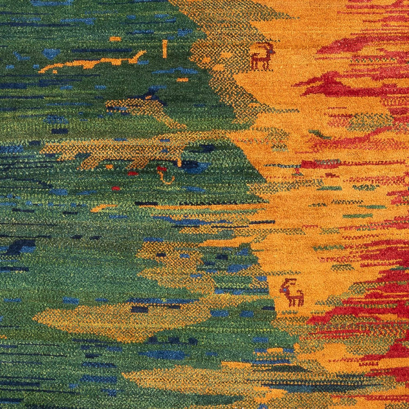 Dywan Gabbeh - perski - 228 x 200 cm - wielokolorowy