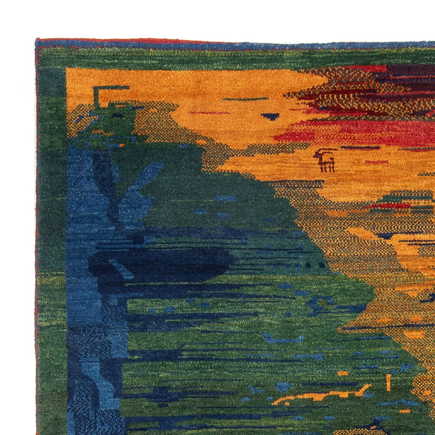 Gabbeh perski Dywan 228x200cm - Perserteppich Wollteppich