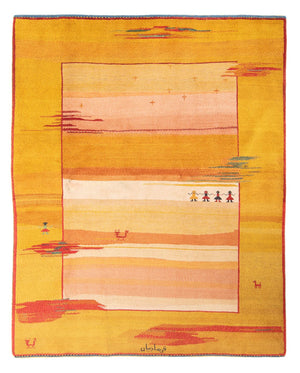 Dywan Gabbeh - perski - 238 x 195 cm - wielokolorowy