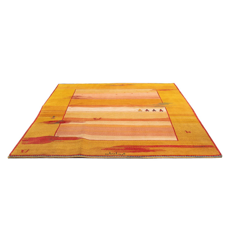 Dywan Gabbeh - perski - 238 x 195 cm - wielokolorowy