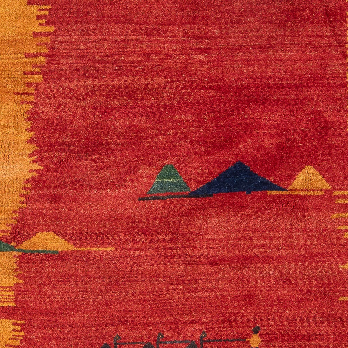 Dywan Gabbeh - perski - 234 x 200 cm - wielokolorowy