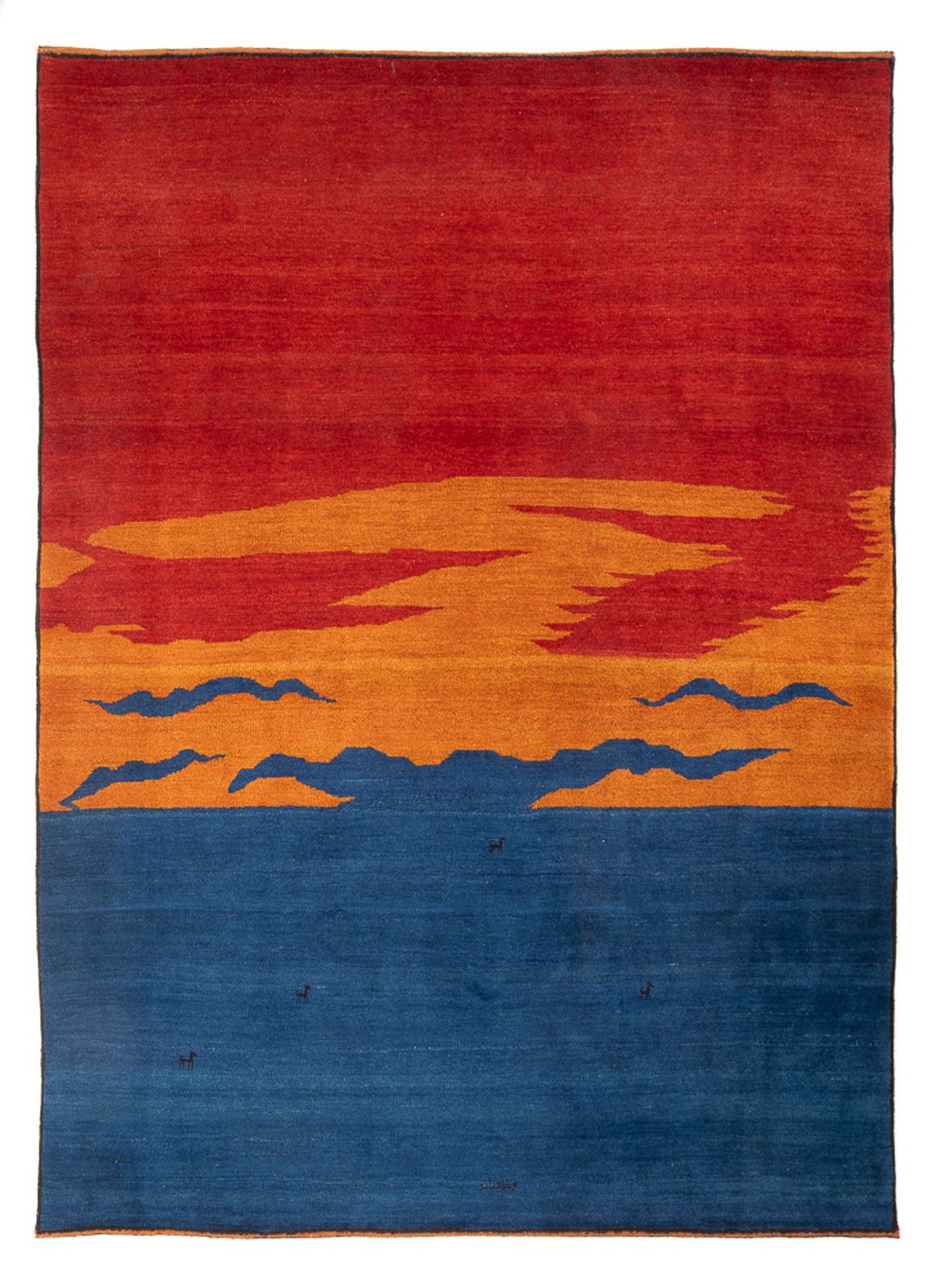 Dywan Gabbeh - perski - 302 x 230 cm - wielokolorowy