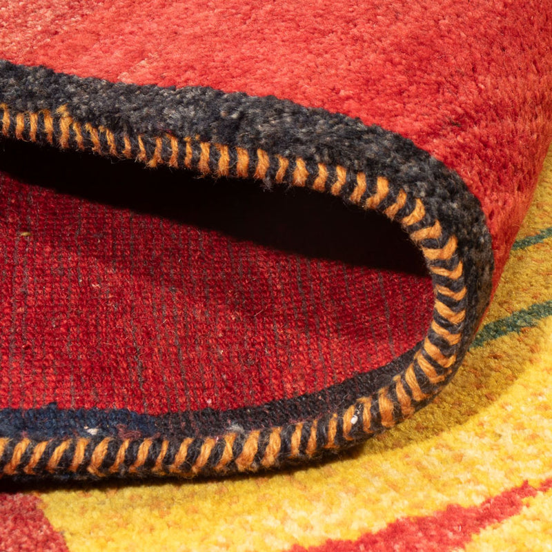 Dywan Gabbeh - perski - 203 x 173 cm - wielokolorowy