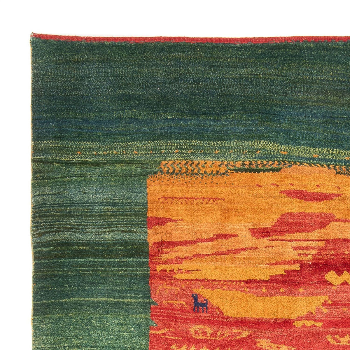 Dywan Gabbeh - perski - 260 x 215 cm - wielokolorowy