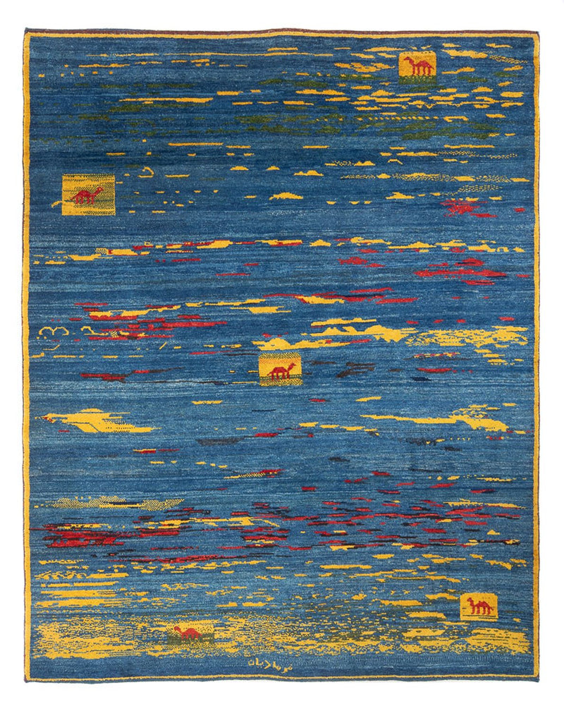 Dywan Gabbeh - perski - 255 x 214 cm - wielokolorowy