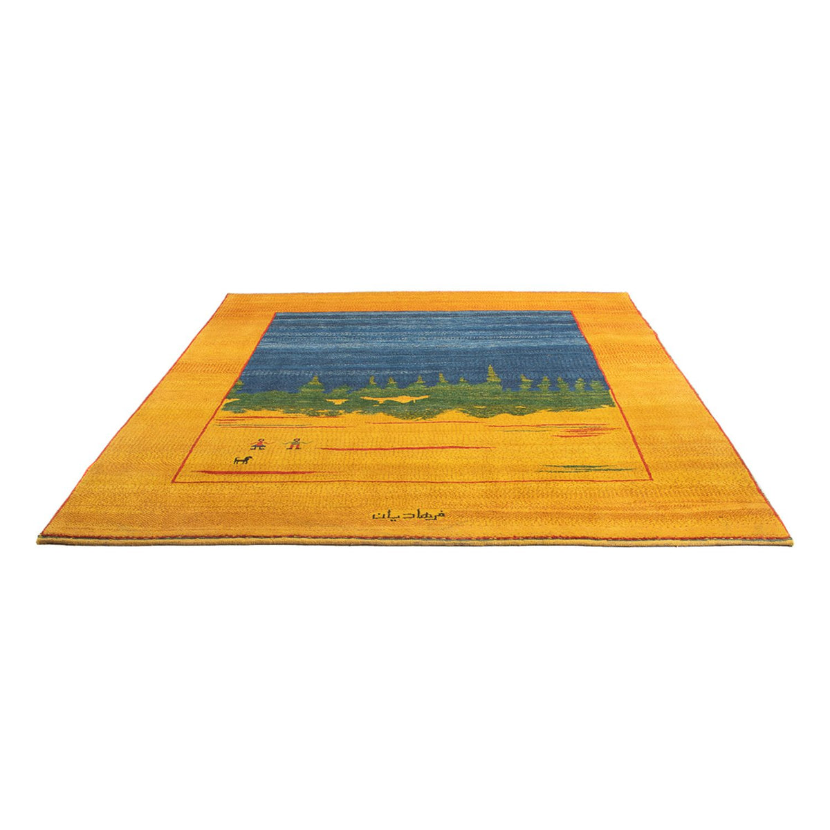 Dywan Gabbeh - perski - 240 x 205 cm - wielokolorowy