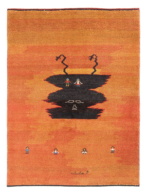 Dywan Gabbeh - perski - 196 x 150 cm - wielokolorowy