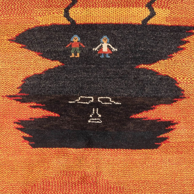 Dywan Gabbeh - perski - 196 x 150 cm - wielokolorowy